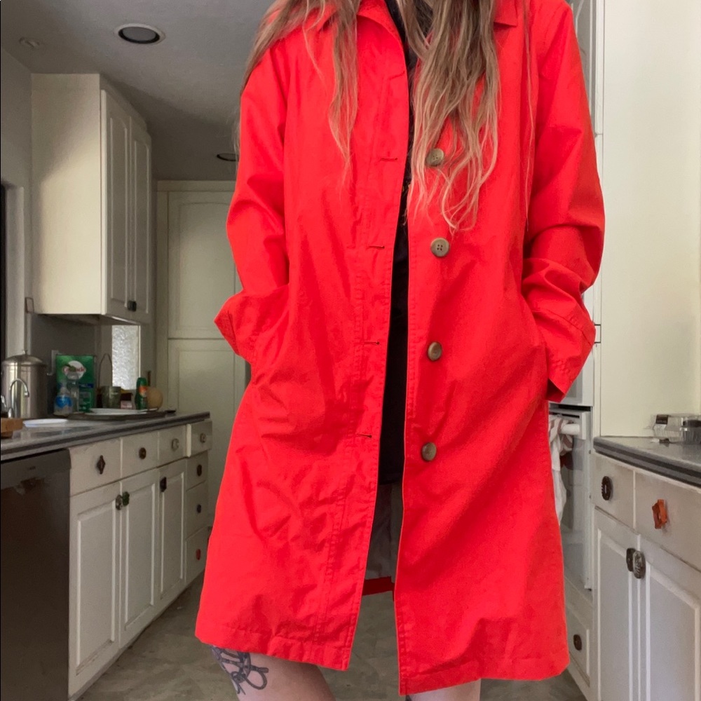 🚨🧡 NEVER BEEN WORN LANDS END TRENCH COAT 🧡🚨
